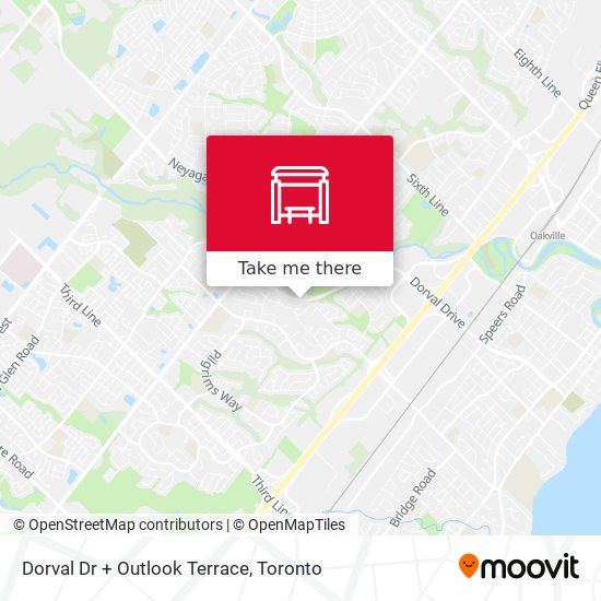 Dorval Dr + Outlook Terrace map