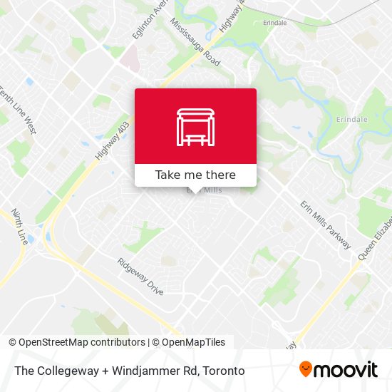 The Collegeway + Windjammer Rd map