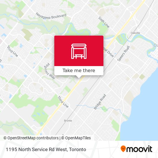 1195 North Service Rd West map