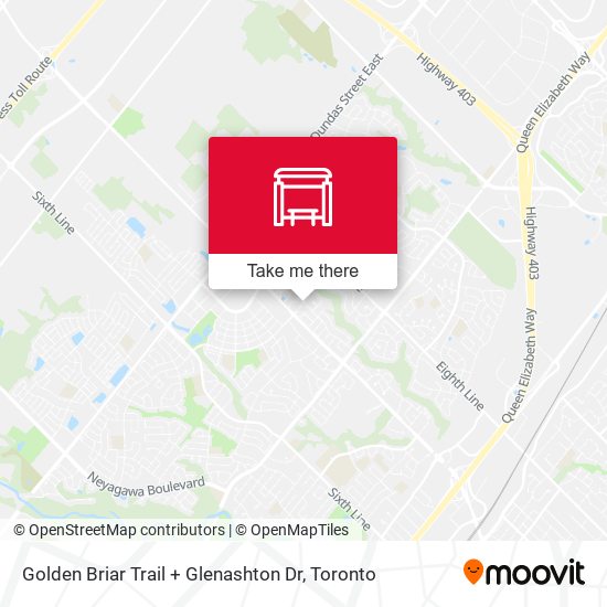 Golden Briar Trail + Glenashton Dr map
