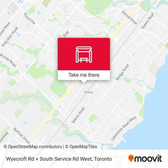 Wyecroft Rd + South Service Rd West map