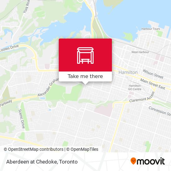Aberdeen at Chedoke map