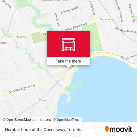Humber Loop at the Queensway map