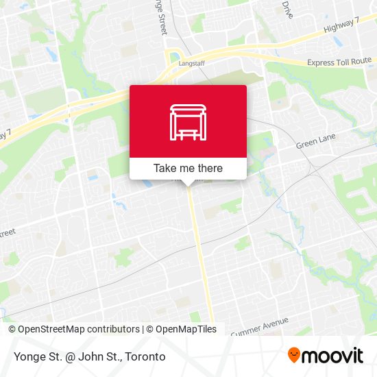 Yonge St. @ John St. map