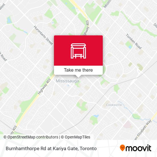 Burnhamthorpe Rd at Kariya Gate map