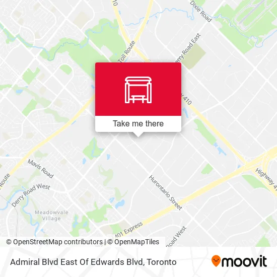 Admiral Blvd East Of Edwards Blvd map