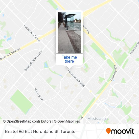 Bristol Rd E at Hurontario St plan