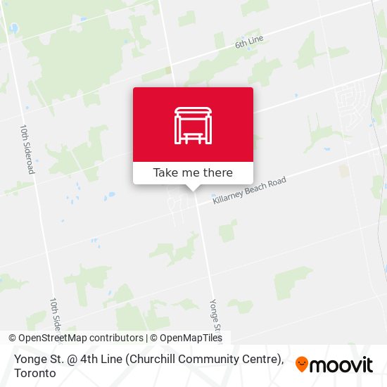 Yonge St. @ 4th Line (Churchill Community Centre) map