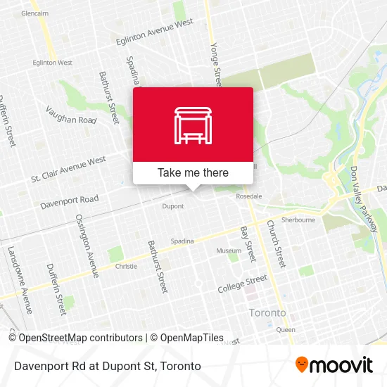 Davenport Rd at Dupont St map