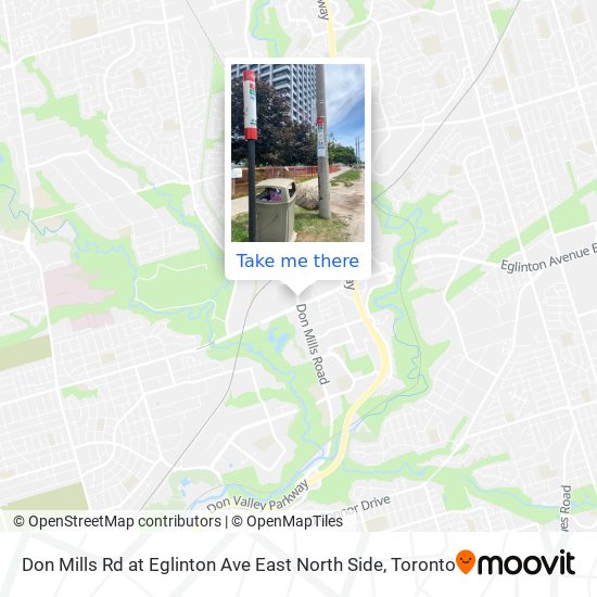 Don Mills Rd at Eglinton Ave East North Side map