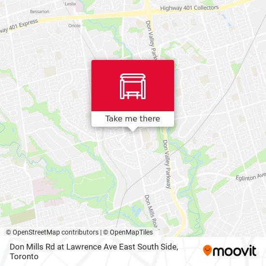 Don Mills Rd at Lawrence Ave East South Side map