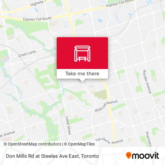 Don Mills Rd at Steeles Ave East map