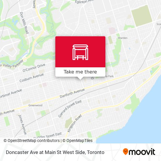 Doncaster Ave at Main St West Side map