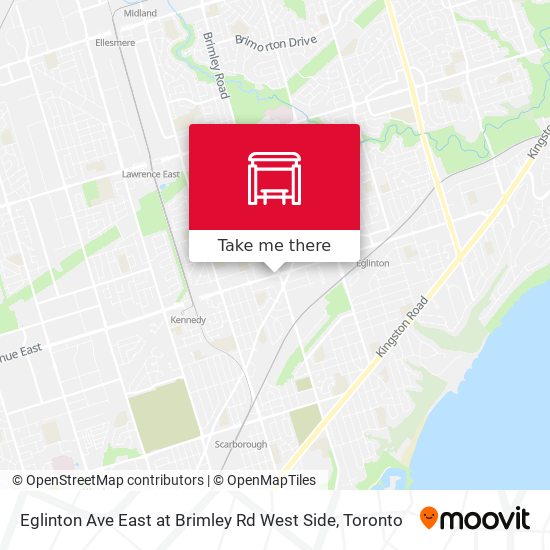 Eglinton Ave East at Brimley Rd West Side map