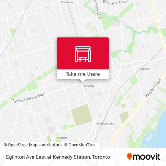 Eglinton Ave East at Kennedy Station map