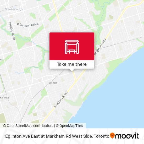 Eglinton Ave East at Markham Rd West Side map