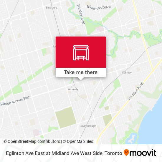 Eglinton Ave East at Midland Ave West Side map