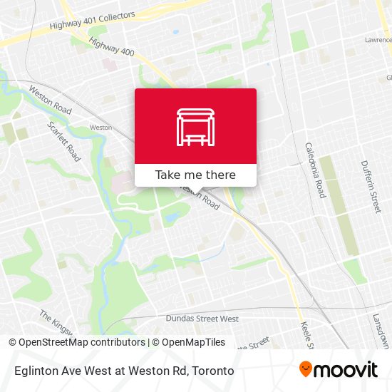 Eglinton Ave West at Weston Rd map