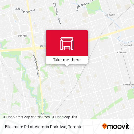 Ellesmere Rd at Victoria Park Ave map