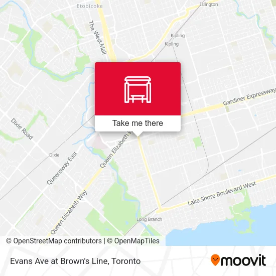 Evans Ave at Brown's Line plan