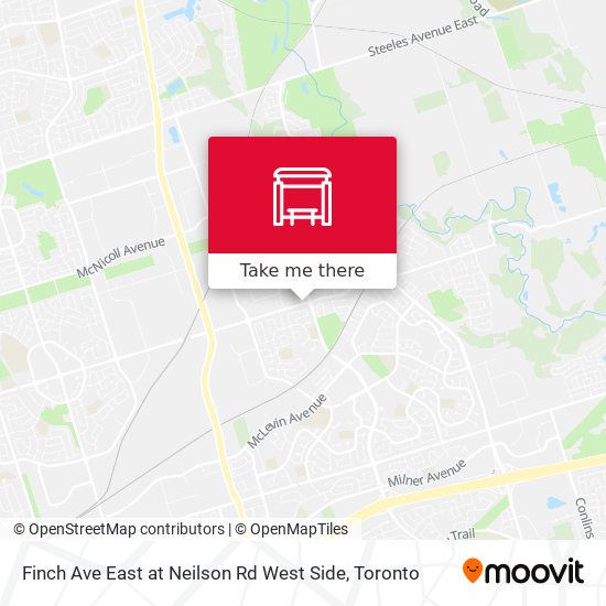 Finch Ave East at Neilson Rd West Side map