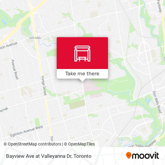 Bayview Ave at Valleyanna Dr map