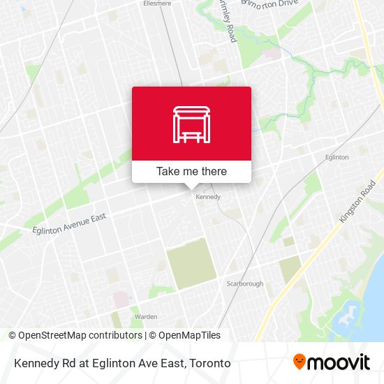 Kennedy Rd at Eglinton Ave East map