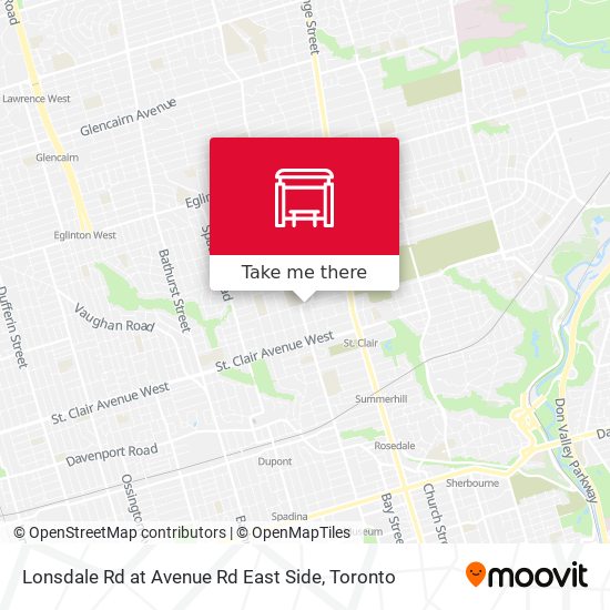 Lonsdale Rd at Avenue Rd East Side plan