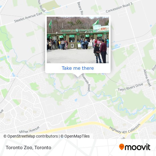 Toronto Zoo map