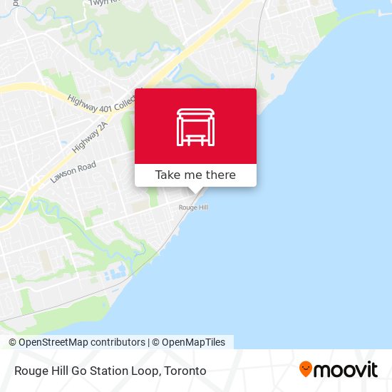 Rouge Hill Go Station Loop map