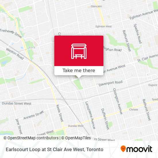 Earlscourt Loop at St Clair Ave West map