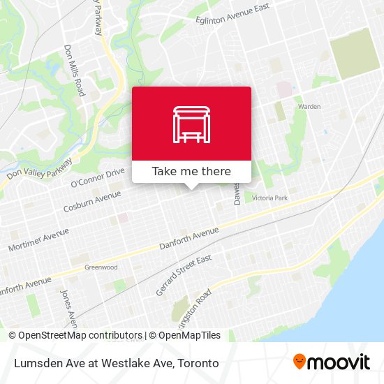 Lumsden Ave at Westlake Ave map