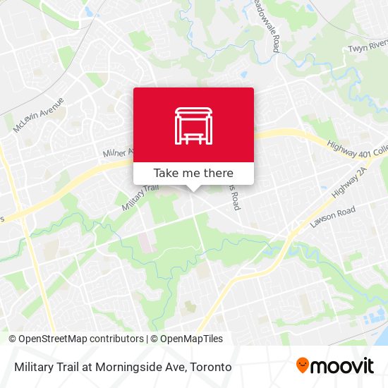 Military Trail at Morningside Ave plan