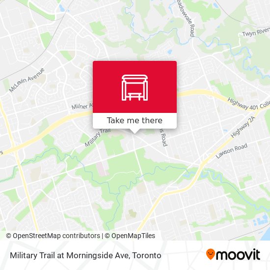 Military Trail at Morningside Ave map