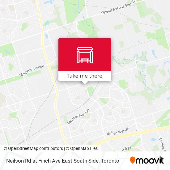 Neilson Rd at Finch Ave East South Side map