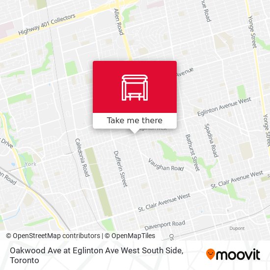 Oakwood Ave at Eglinton Ave West South Side plan