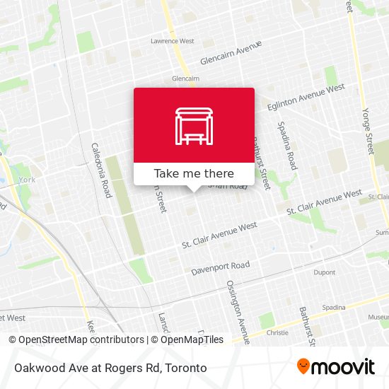 Oakwood Ave at Rogers Rd map