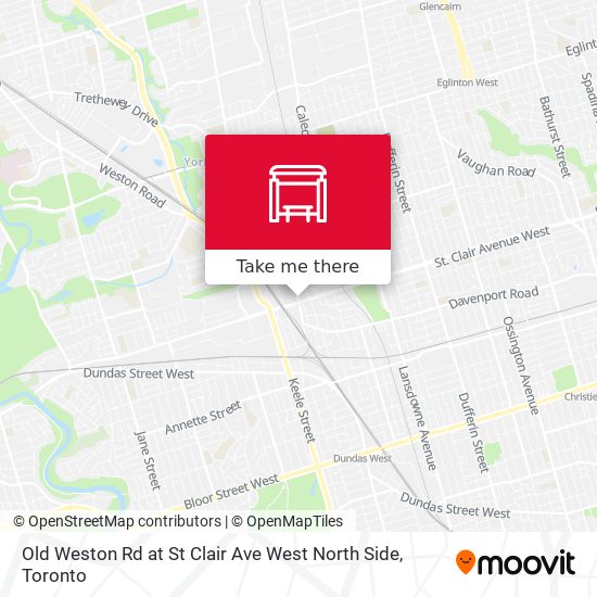 Old Weston Rd at St Clair Ave West North Side map