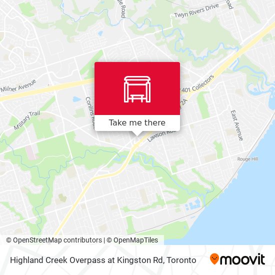 Highland Creek Overpass at Kingston Rd plan