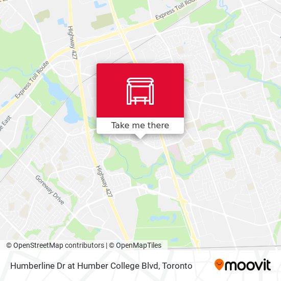 Humberline Dr at Humber College Blvd map