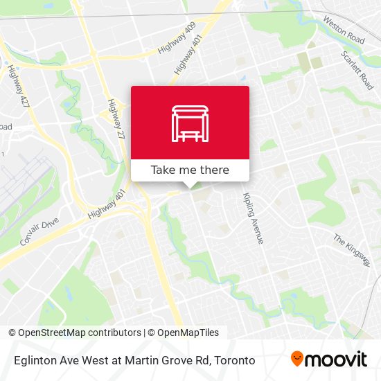Eglinton Ave West at Martin Grove Rd plan