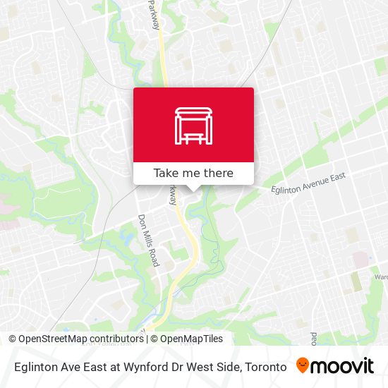 Eglinton Ave East at Wynford Dr West Side map