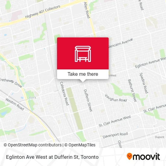 Eglinton Ave West at Dufferin St plan