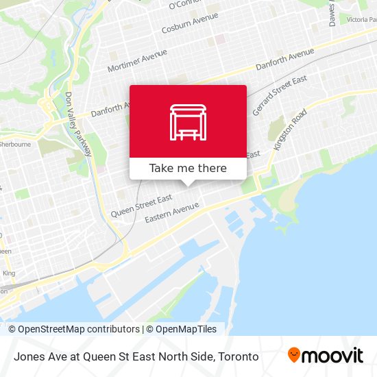 Jones Ave at Queen St East North Side plan