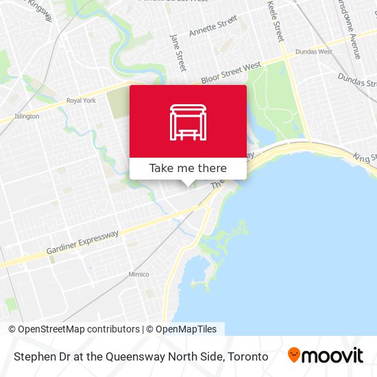 Stephen Dr at the Queensway North Side map