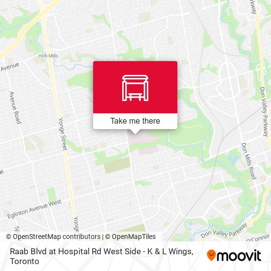 Raab Blvd at Hospital Rd West Side (K & L Wings) map