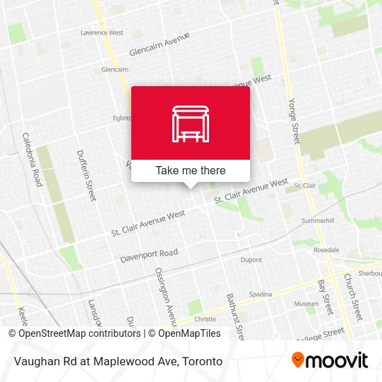 Vaughan Rd at Maplewood Ave map