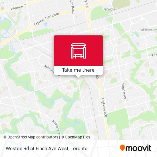 Weston Rd at Finch Ave West map