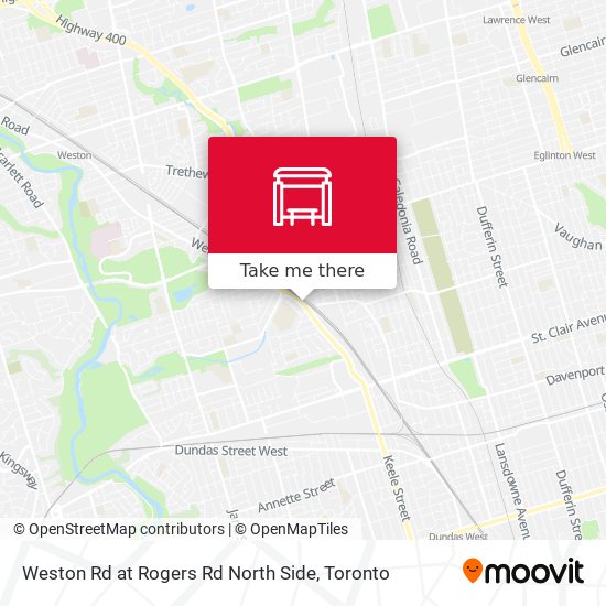 Weston Rd at Rogers Rd North Side map
