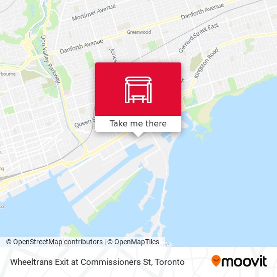 Wheeltrans Exit at Commissioners St plan